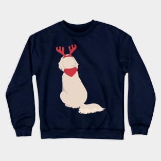 Christmas Golden Retriever Back Crewneck Sweatshirt